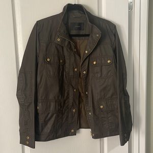 J. Crew Women’s Large Downtown Field Waxed Cotton Utility Jacket